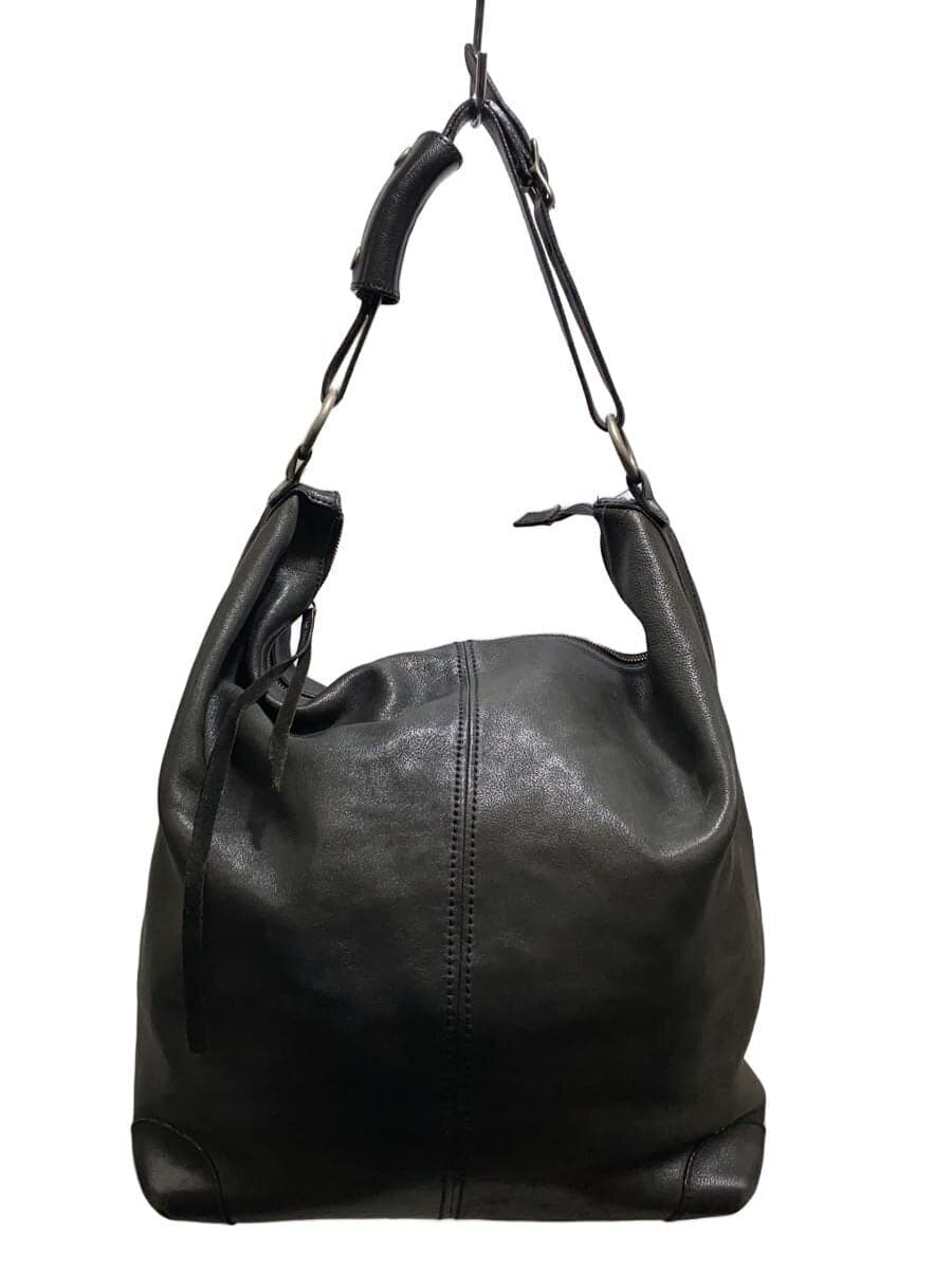 Other brand tote bag Leather BLK Plain