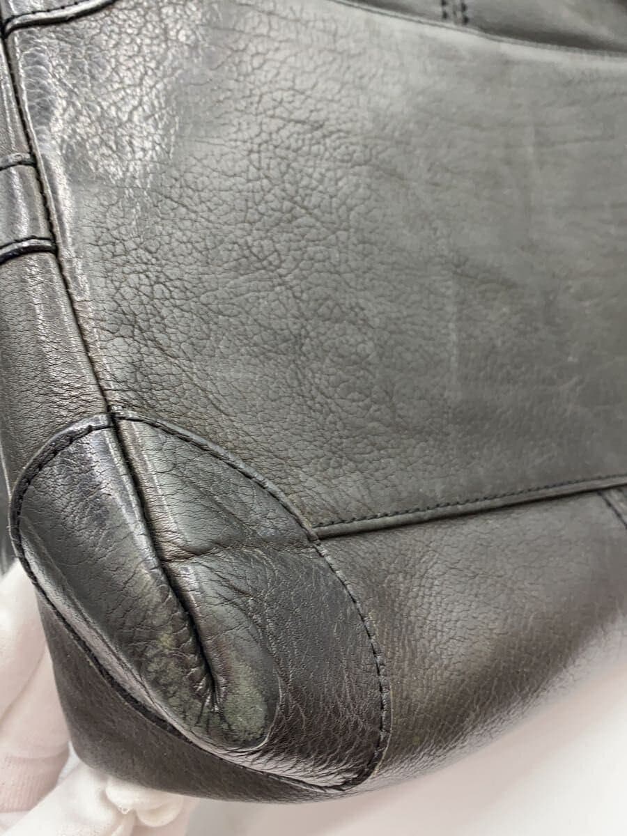 Other brand tote bag Leather BLK Plain 9