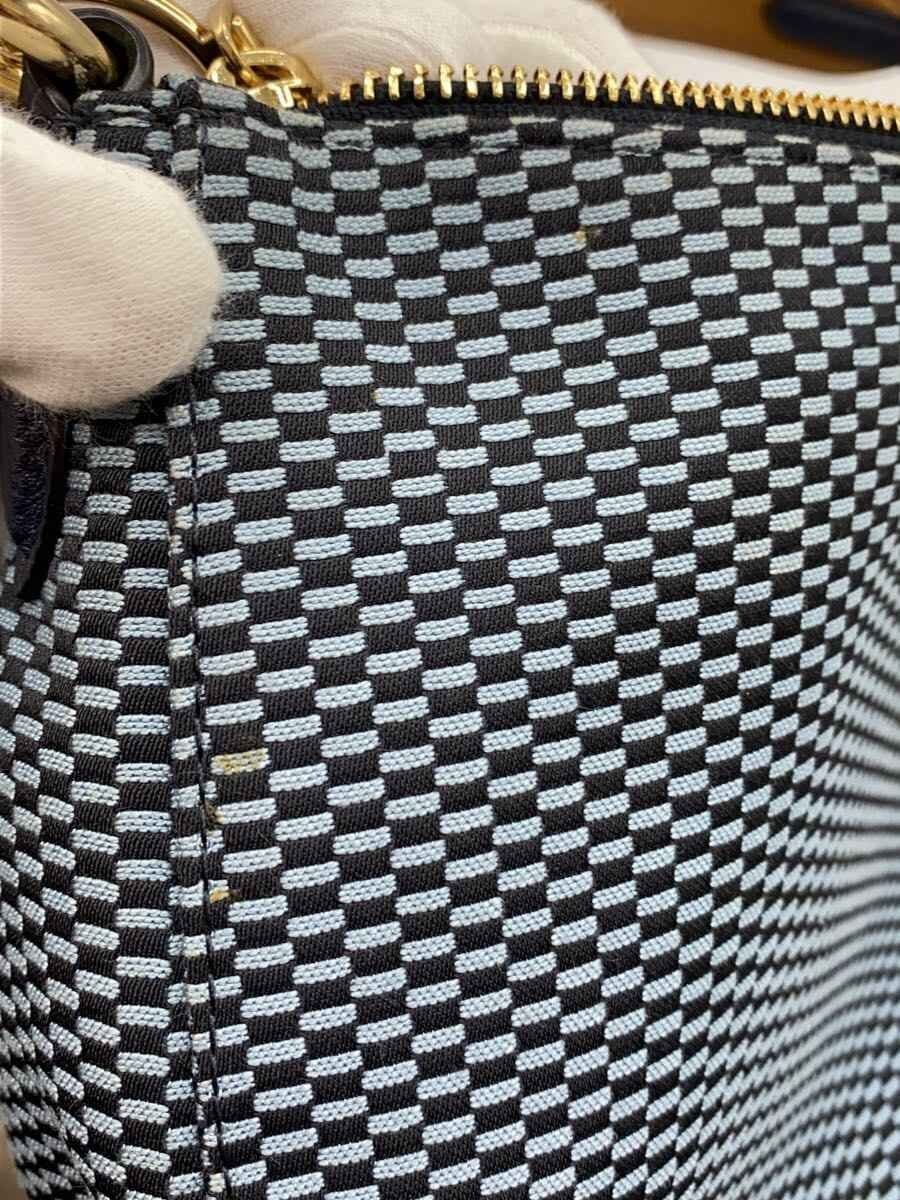 COACH Legacy Jacquard Handbag Canvas BLU Check 67367 9