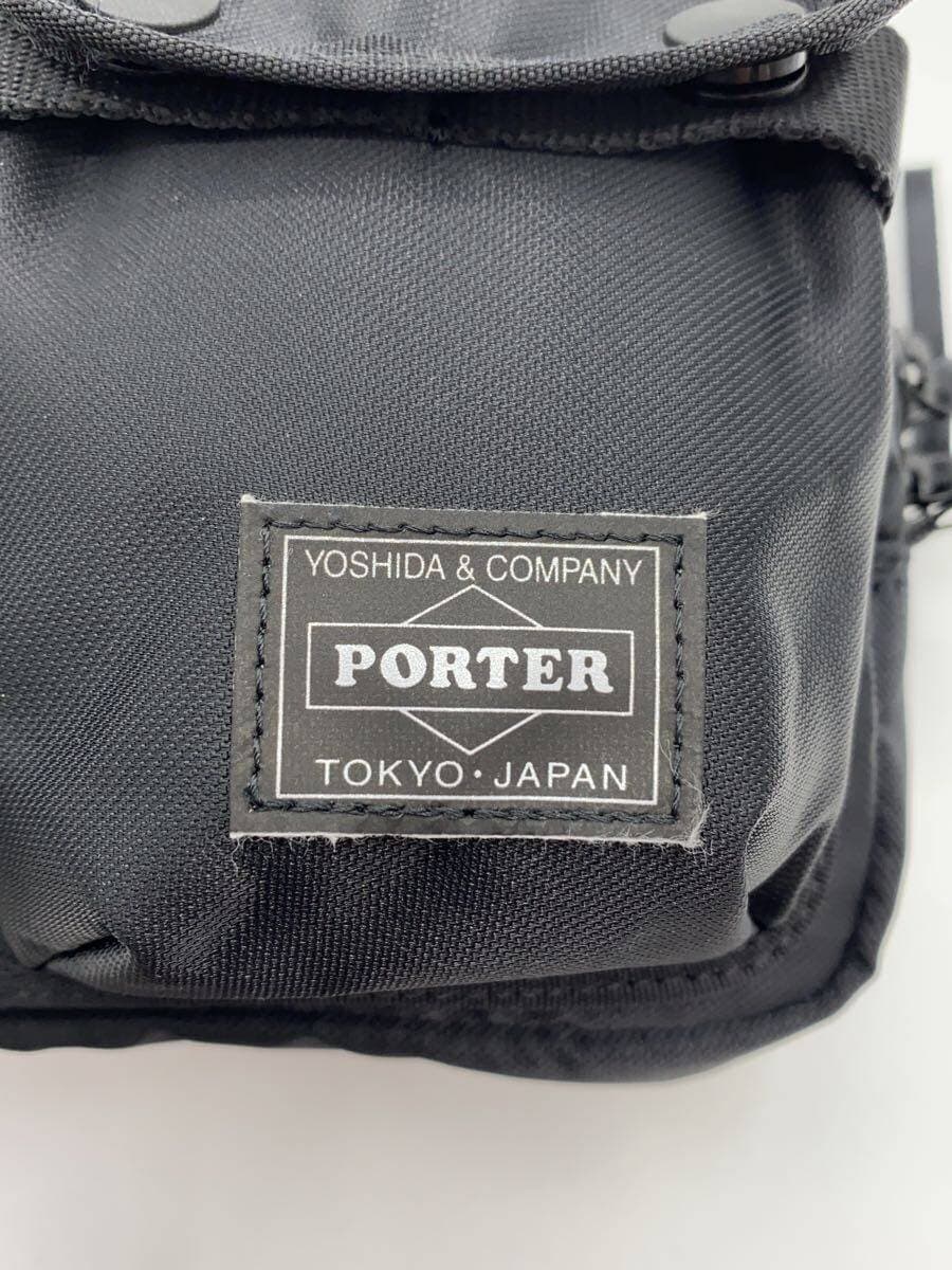 PORTER Compartment Shoulder Bag Nylon BLK Plain 538-16166-10 5