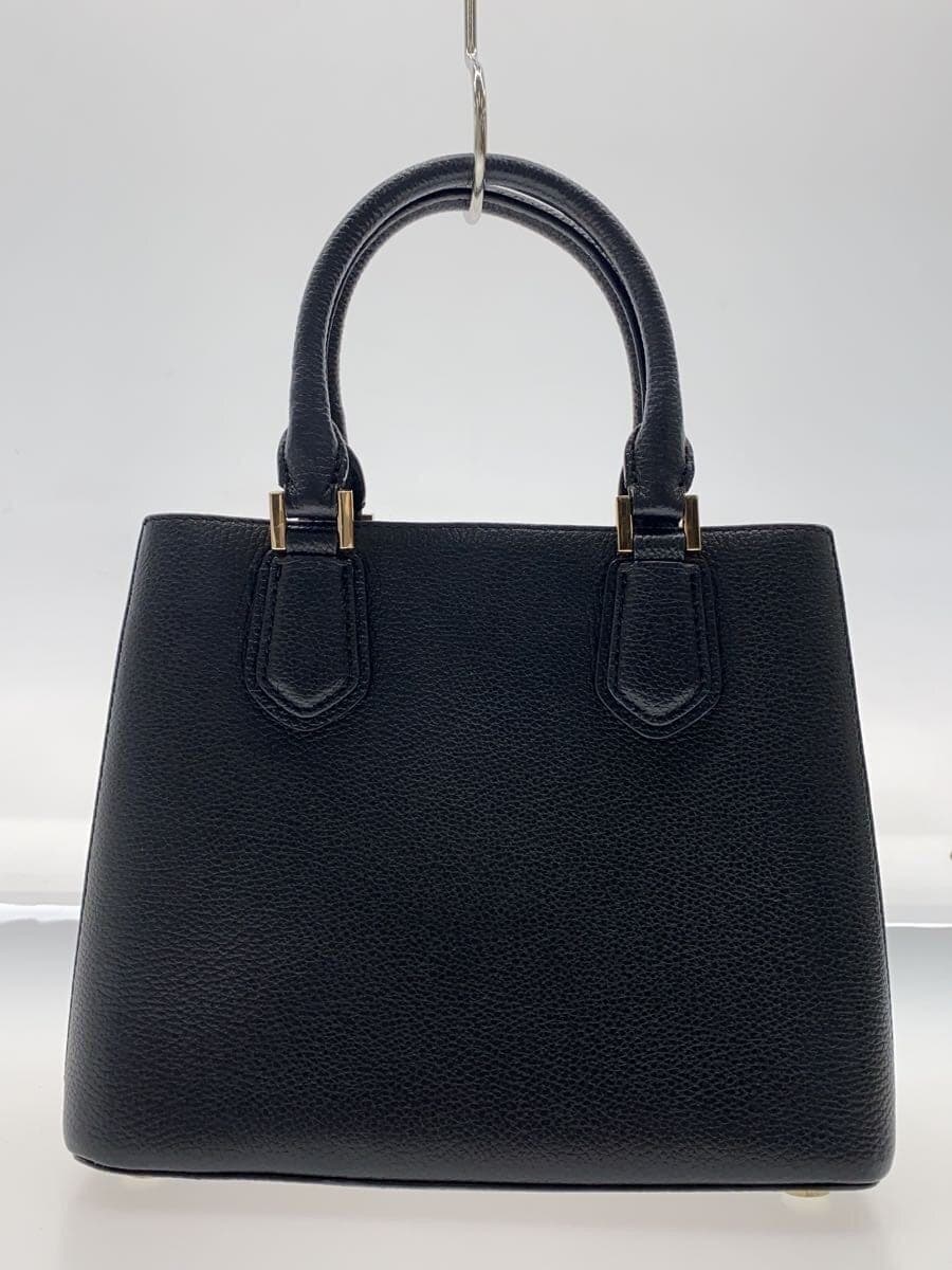MICHAEL KORS Shoulder Bag Leather Black Solid Color 3