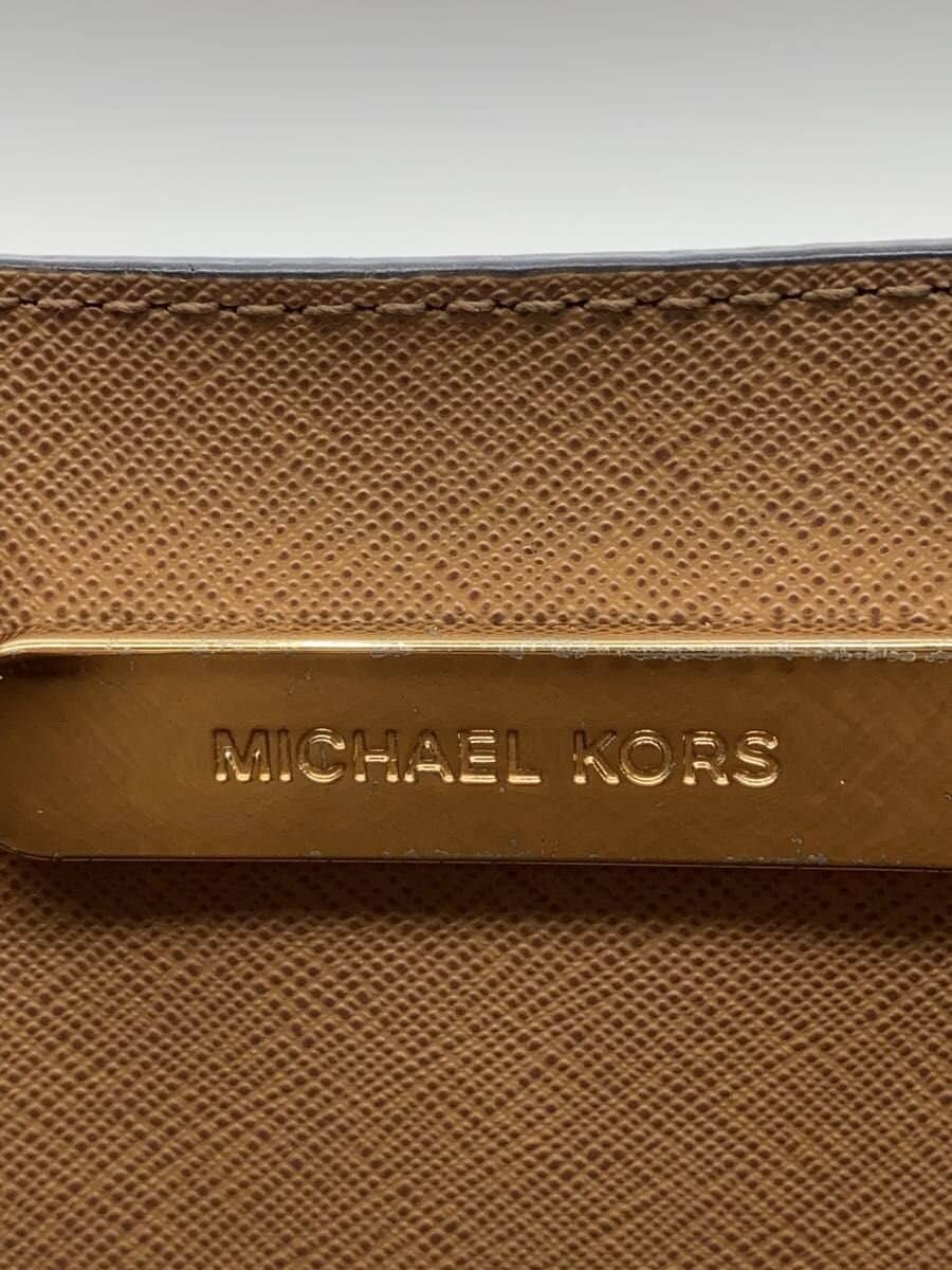 MICHAEL KORS Shoulder Bag Leather Black Solid Color 5