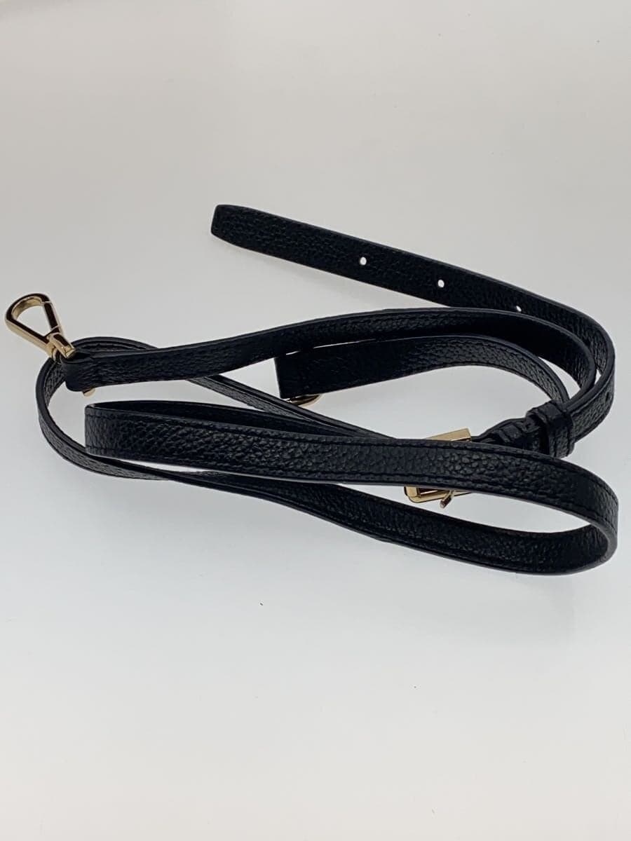 MICHAEL KORS Shoulder Bag Leather Black Solid Color 8