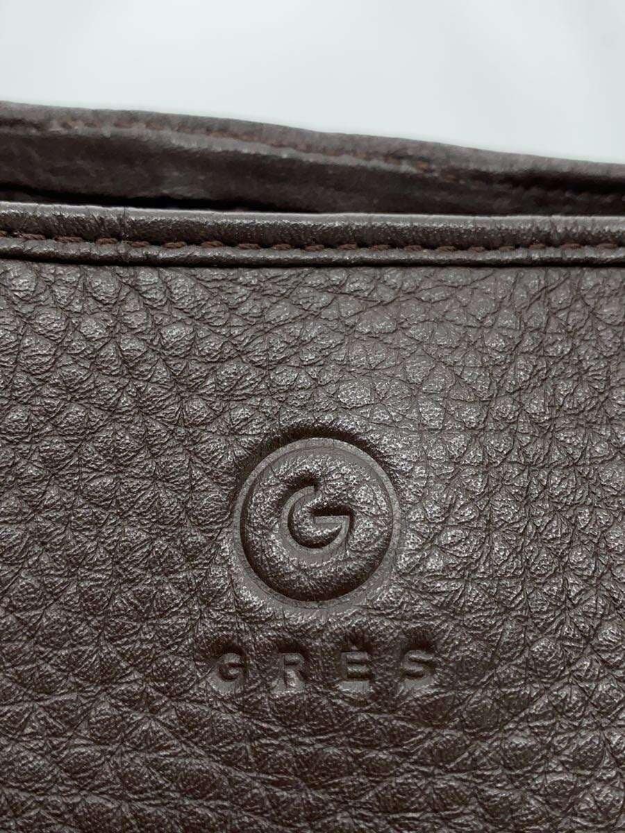 GRES Bag Leather BRW Solid Color 5