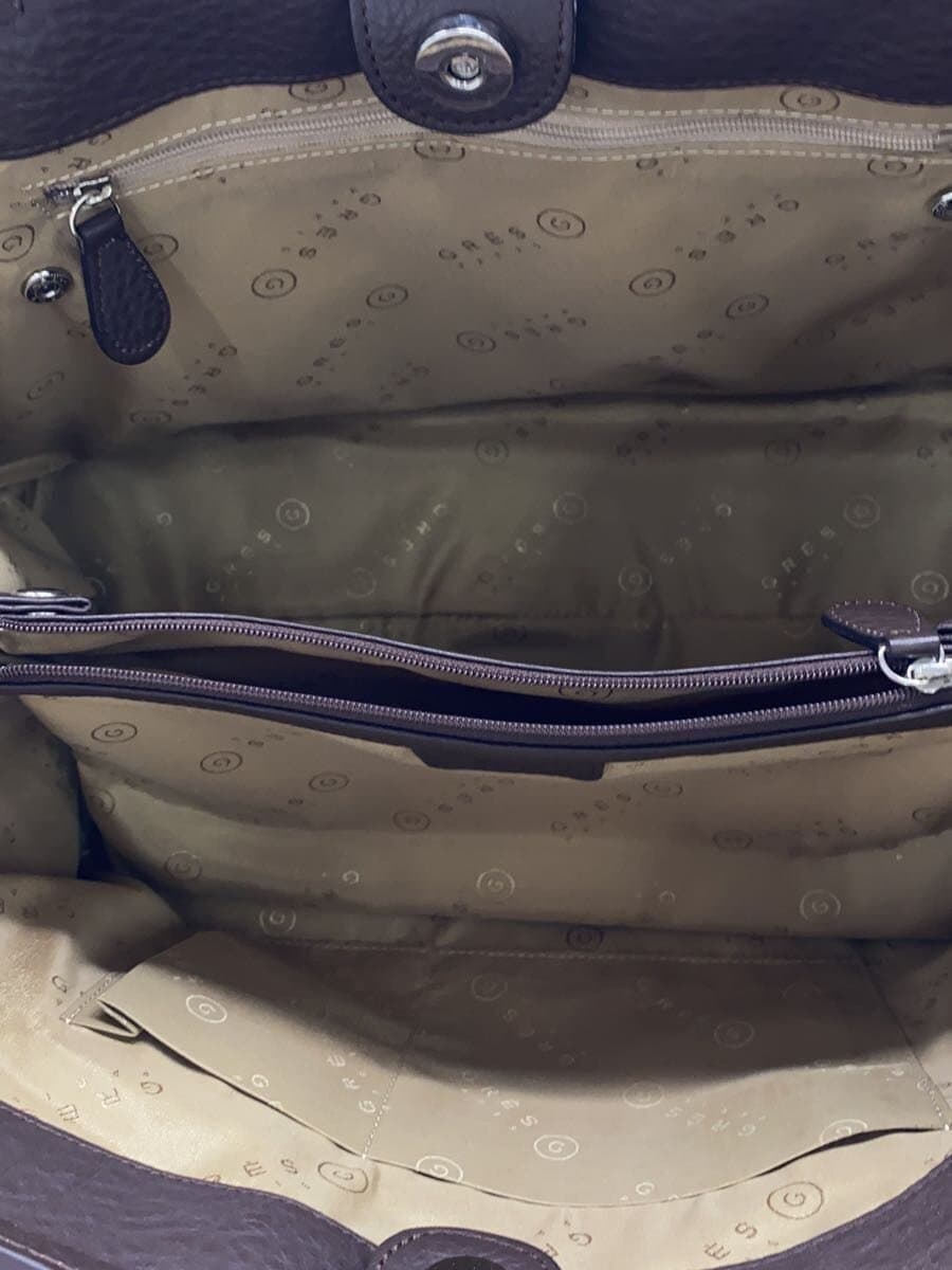 GRES Bag Leather BRW Solid Color 6