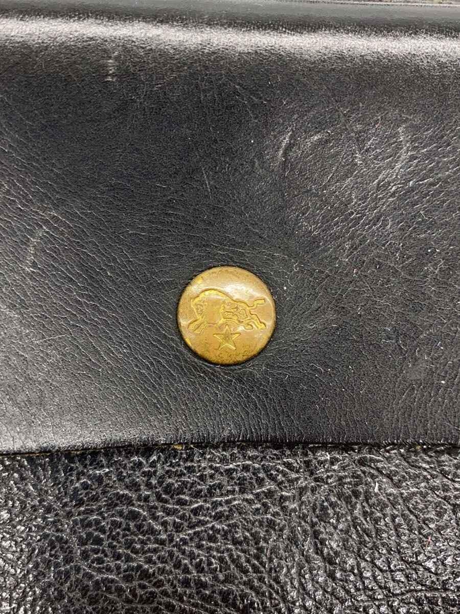 IL BISONTE Waist Pouch Leather BLK Solid 5