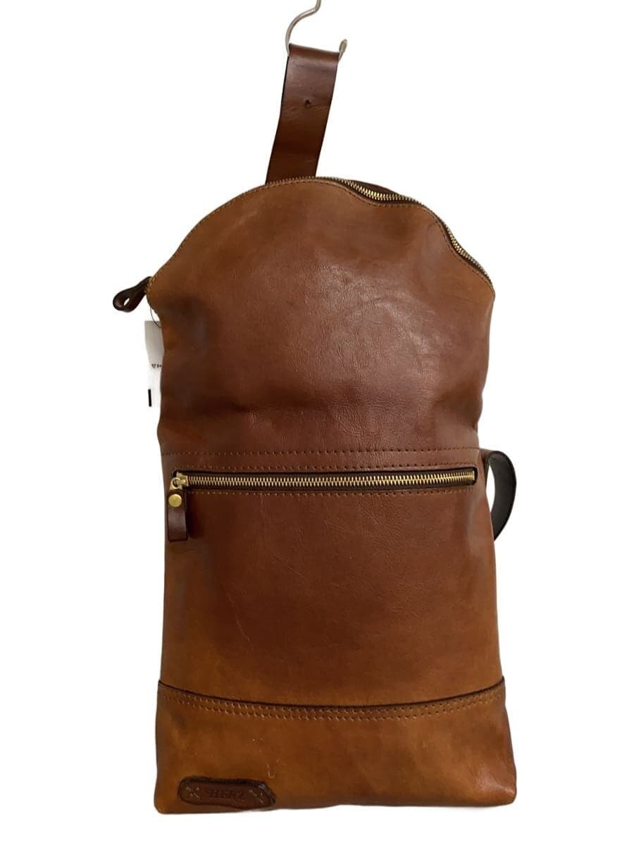 HERZ shoulder bag leather BRW plain