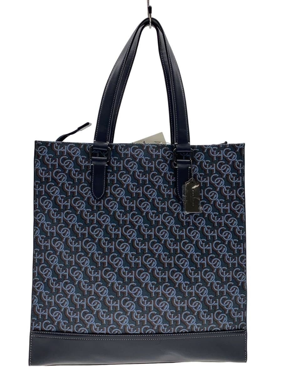 COACH Tote Bag Navy All-Over Print CE749 Graham Structure