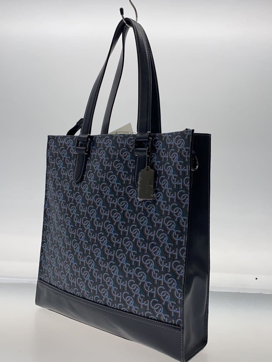 COACH Tote Bag Navy All-Over Print CE749 Graham Structure 2