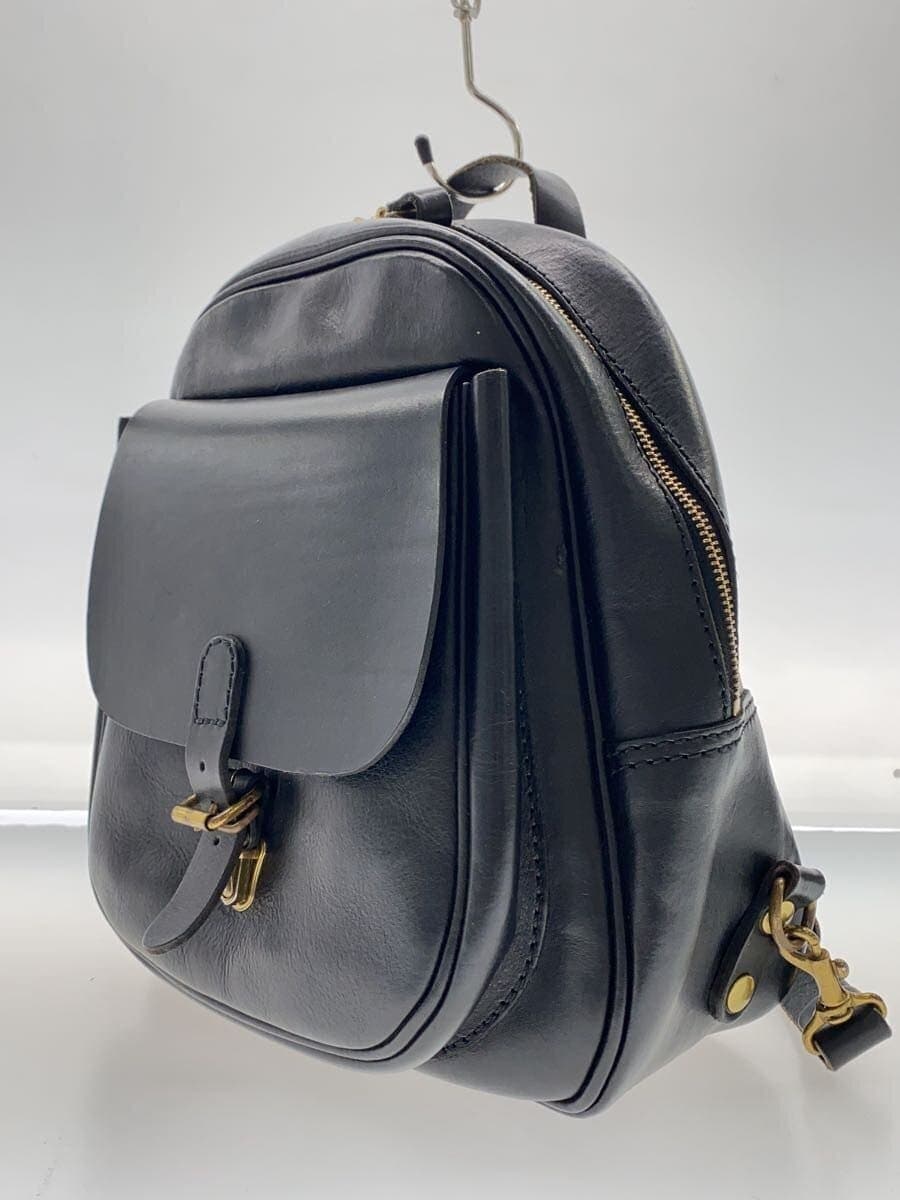 HERZ Backpack Black Leather 2