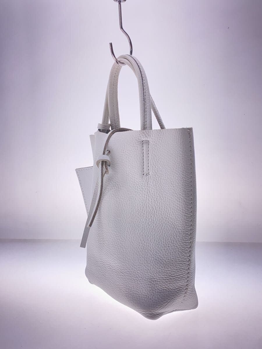 MARLON FIRENZE Handbag Leather WHT Solid 2