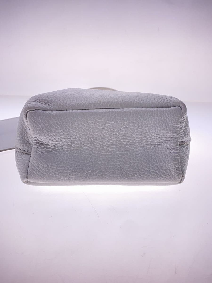 MARLON FIRENZE Handbag Leather WHT Solid 4