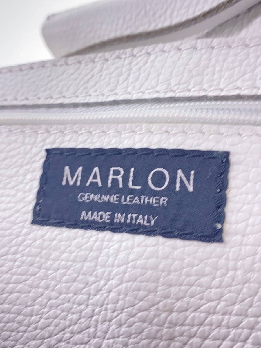 MARLON FIRENZE Handbag Leather WHT Solid 5