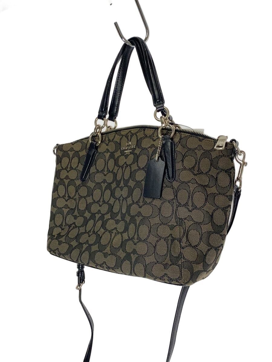 COACH Handbag_Signature Canvas BEG All Over Pattern 2