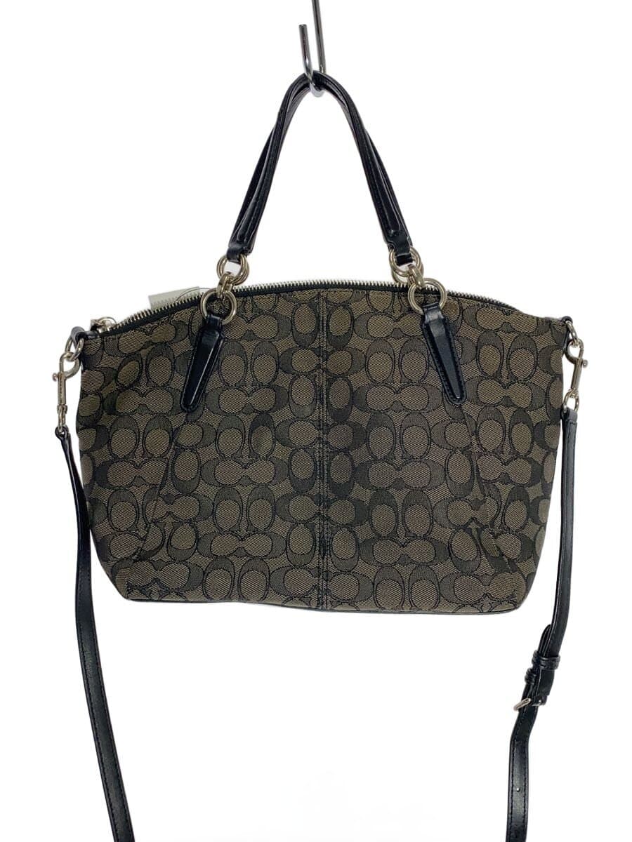 COACH Handbag_Signature Canvas BEG All Over Pattern 3