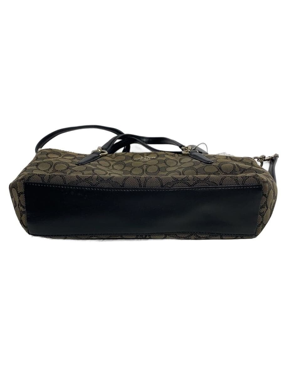 COACH Handbag_Signature Canvas BEG All Over Pattern 4