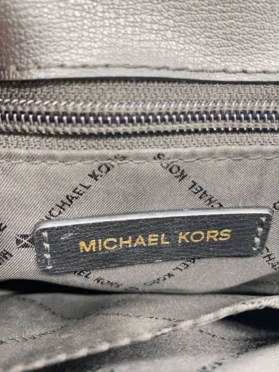 MICHAEL KORS handbag leather BLK 5