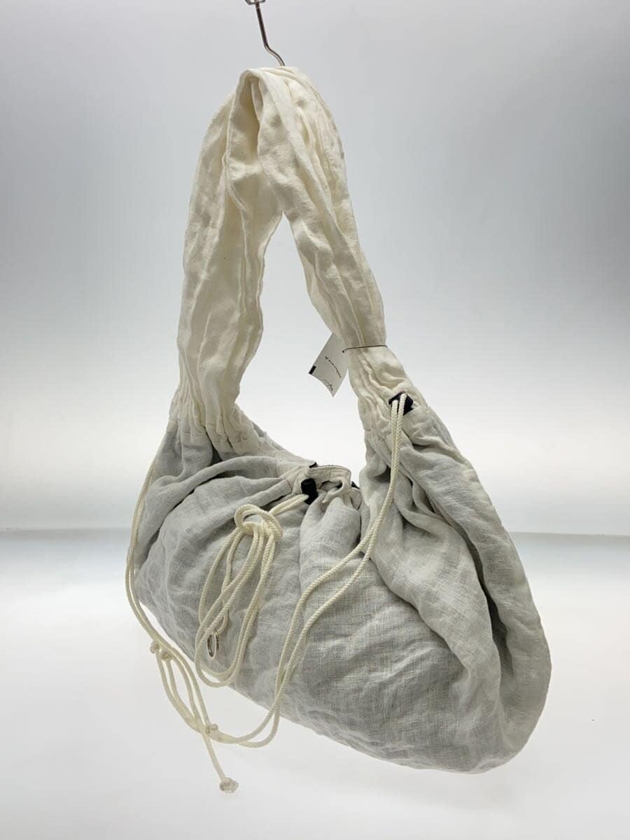 LEHKESA(Kesa ) Shoulder Bag Linen WHT LEH718 2