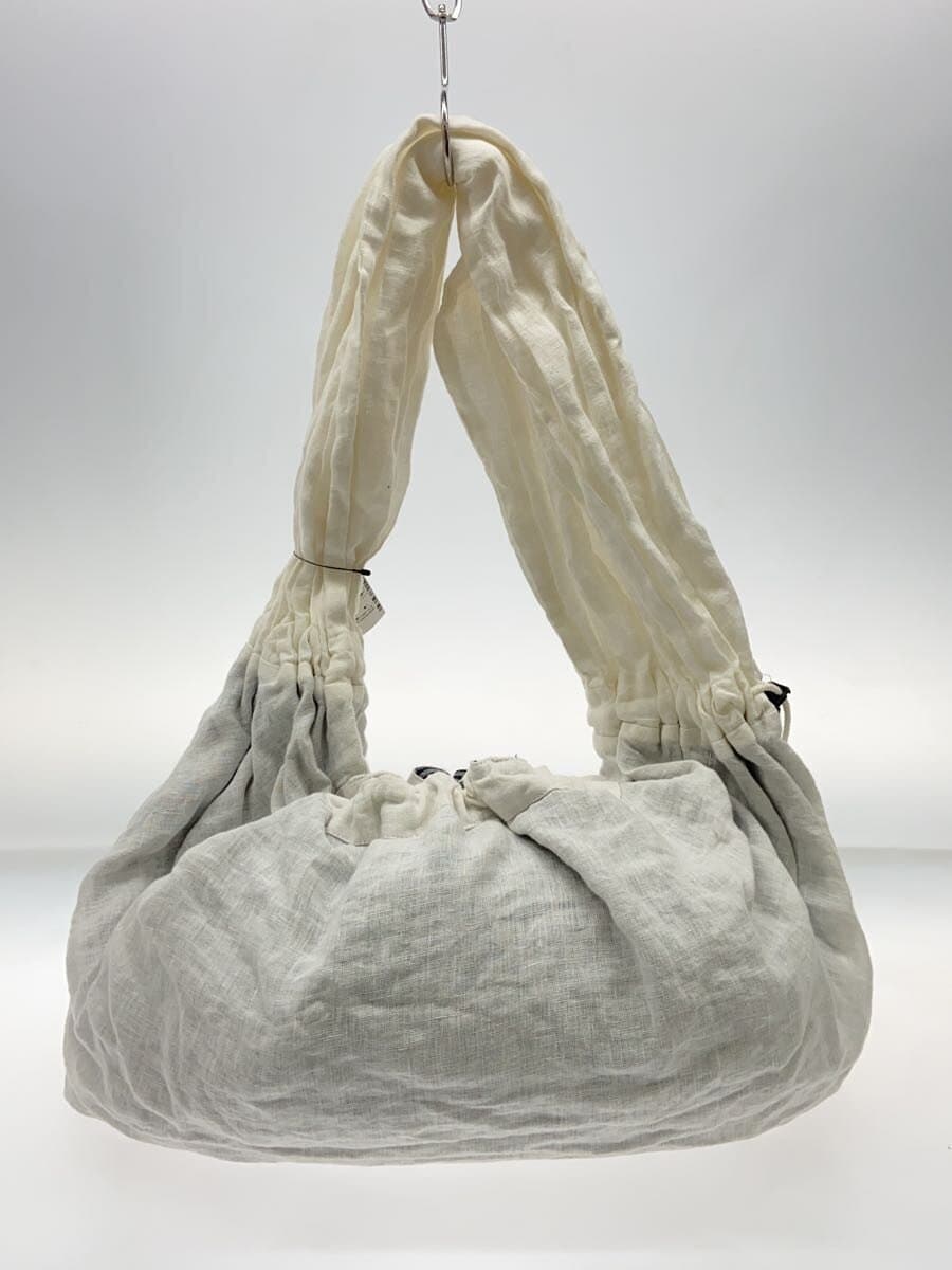 LEHKESA(Kesa ) Shoulder Bag Linen WHT LEH718 3