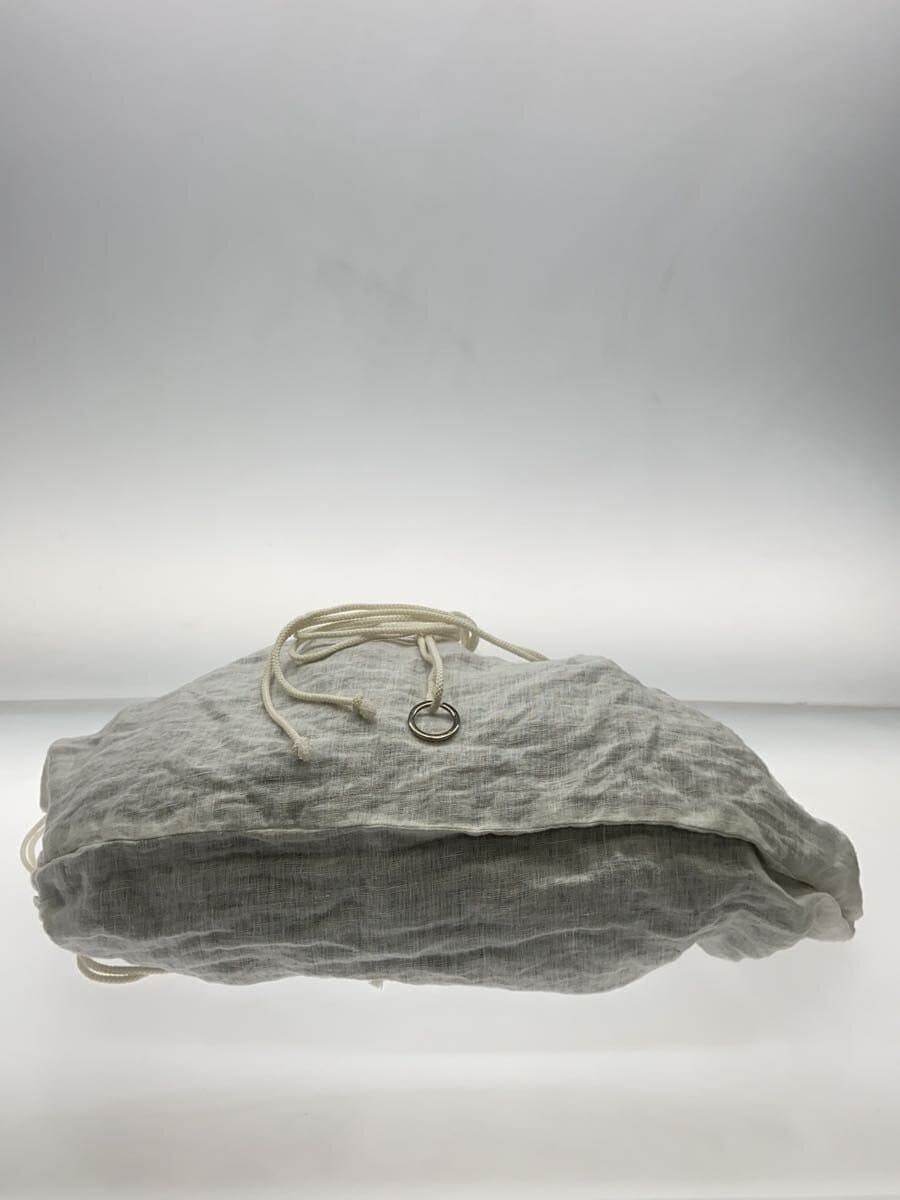 LEHKESA(Kesa ) Shoulder Bag Linen WHT LEH718 4