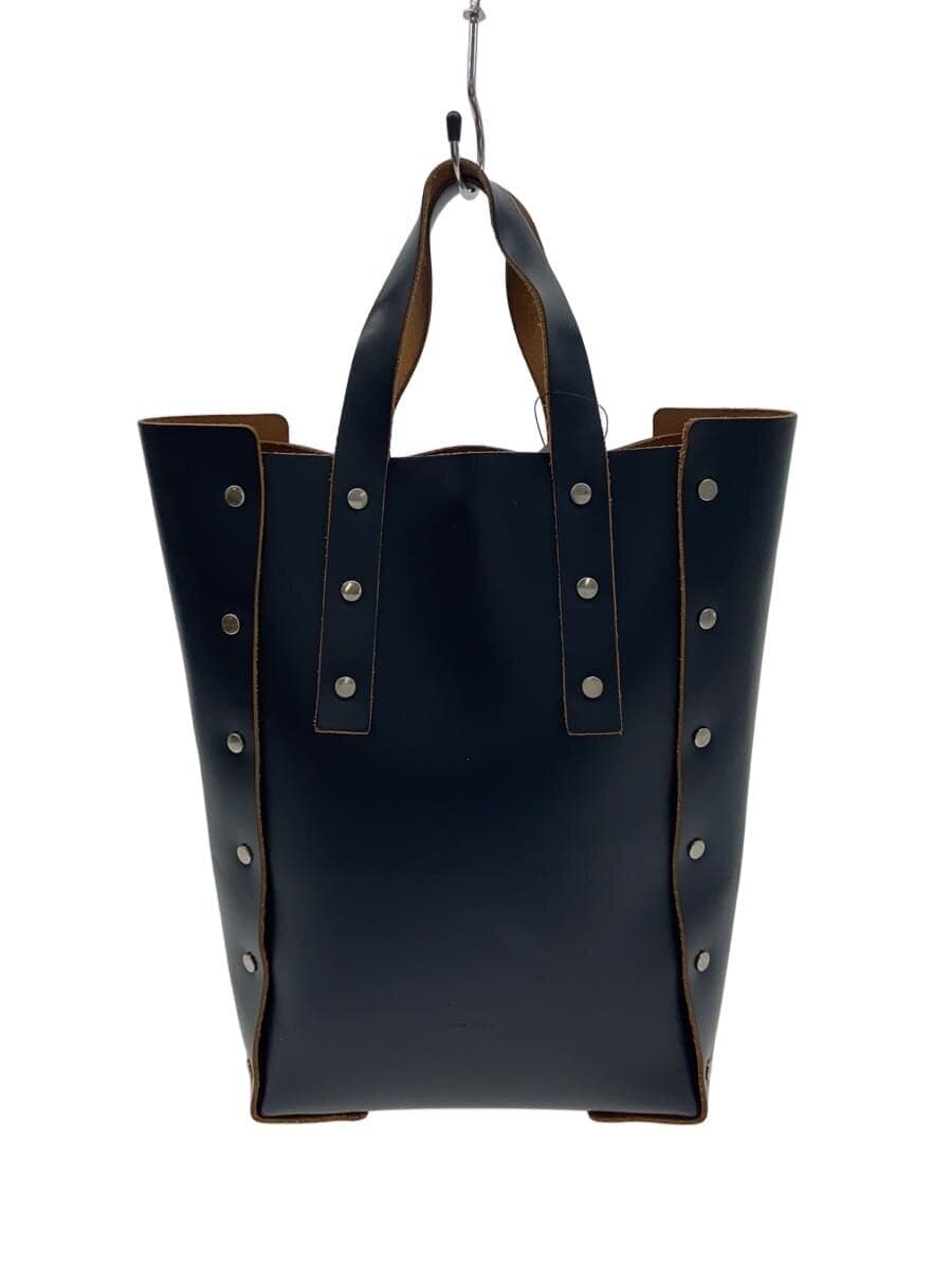 Hender Scheme ASSEMBLE HAND BAG Tote Bag Leather BLK Solid Surface With Scratches