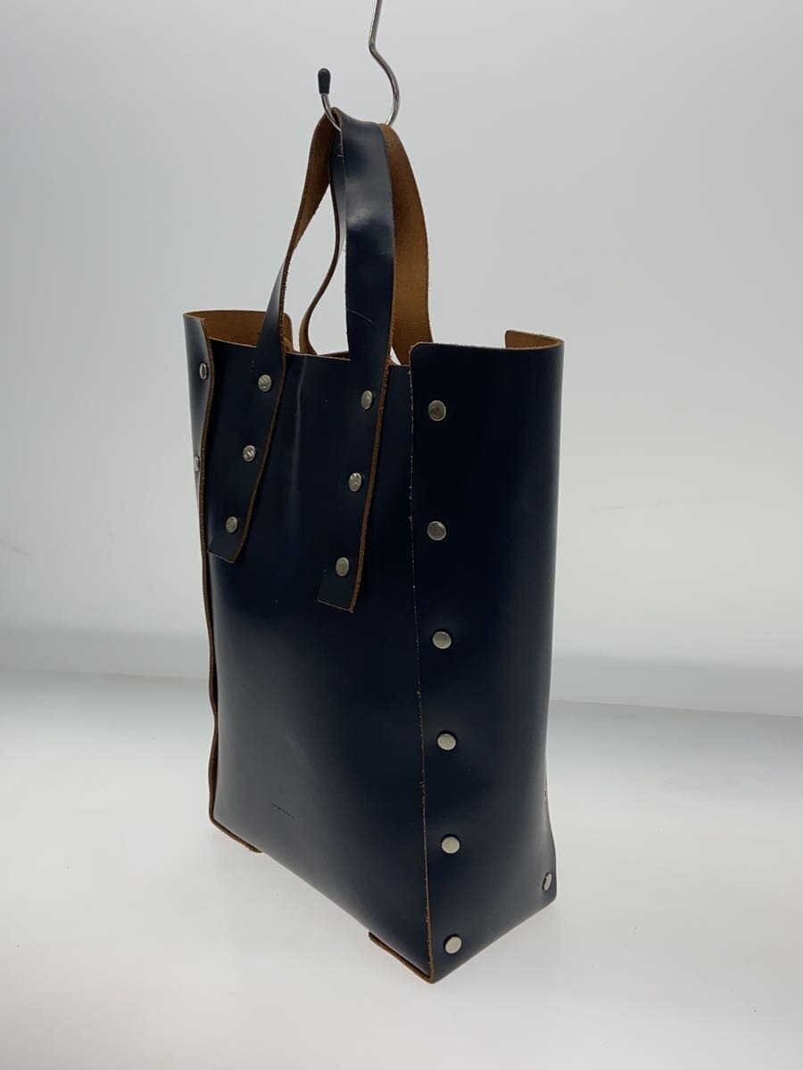 Hender Scheme ASSEMBLE HAND BAG Tote Bag Leather BLK Solid Surface With Scratches 2