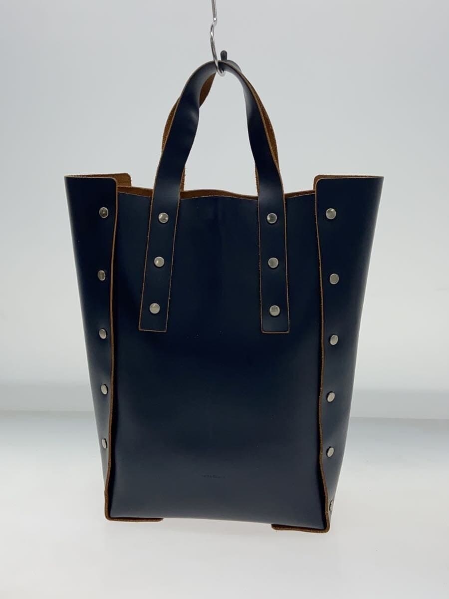 Hender Scheme ASSEMBLE HAND BAG Tote Bag Leather BLK Solid Surface With Scratches 3