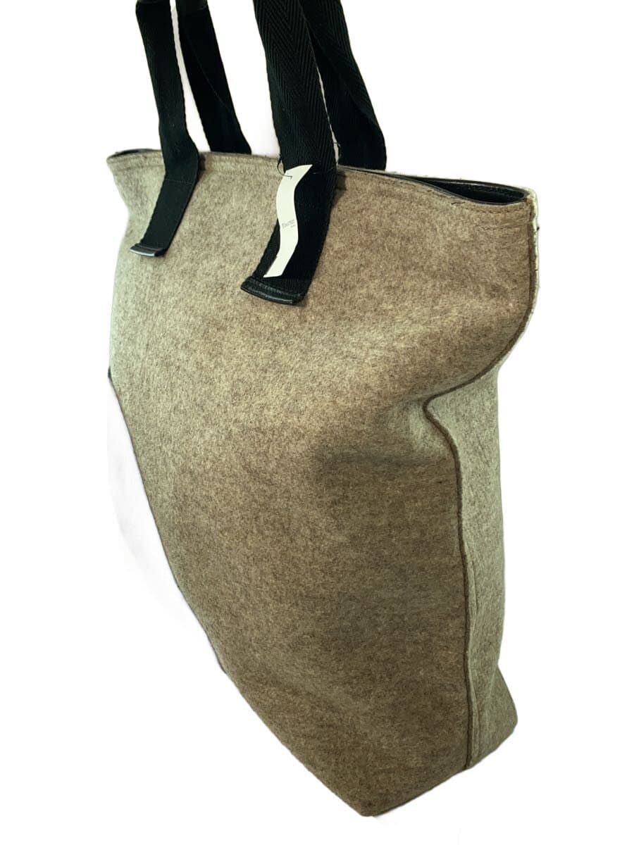 YVES SAINT LAURENT tote bag wool BEG 2