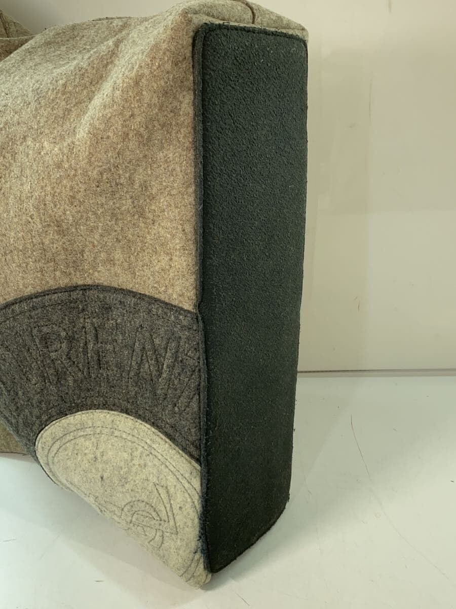 YVES SAINT LAURENT tote bag wool BEG 4