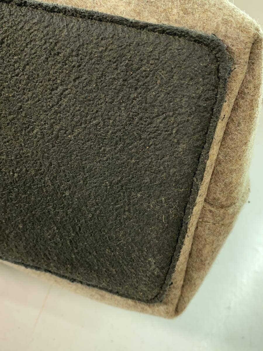 YVES SAINT LAURENT tote bag wool BEG 7