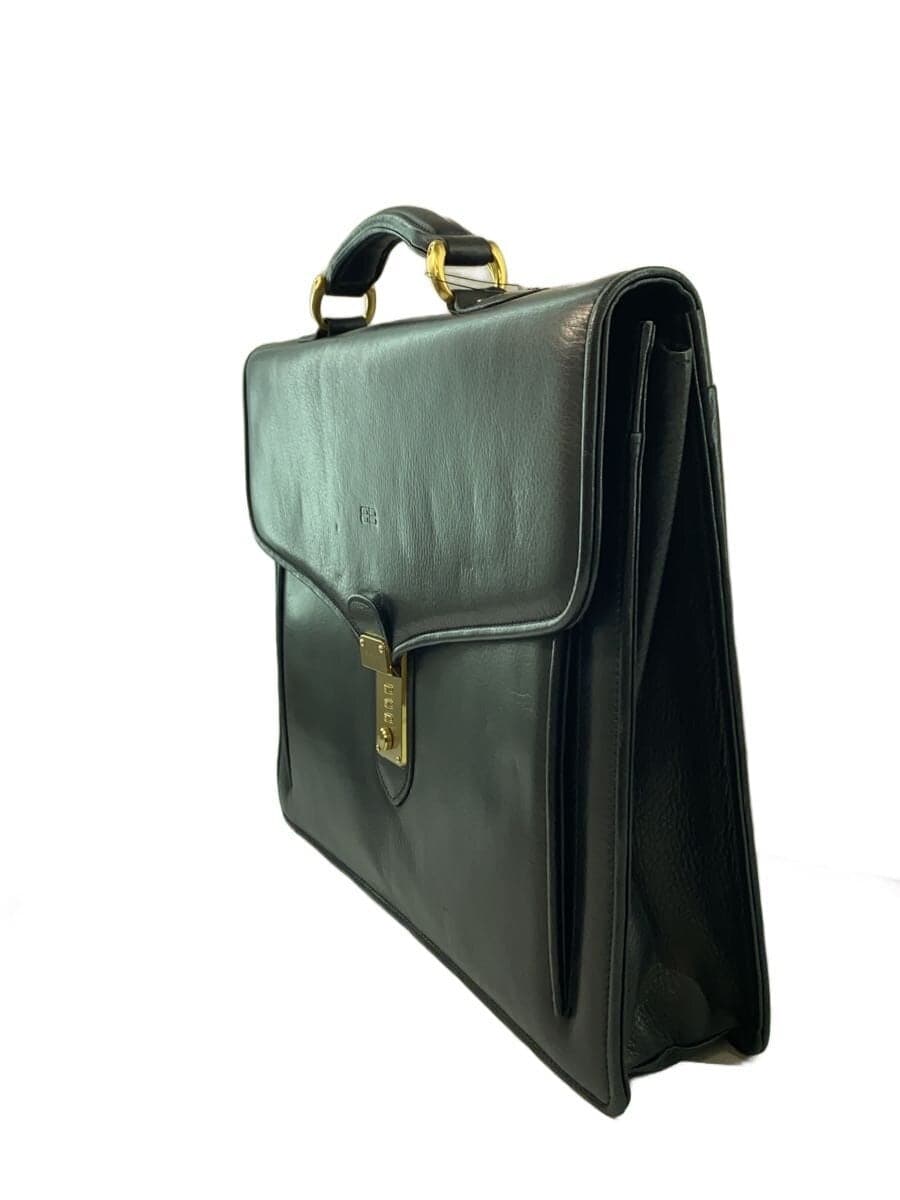 BALENCIAGA Business Bag Leather BLK 2