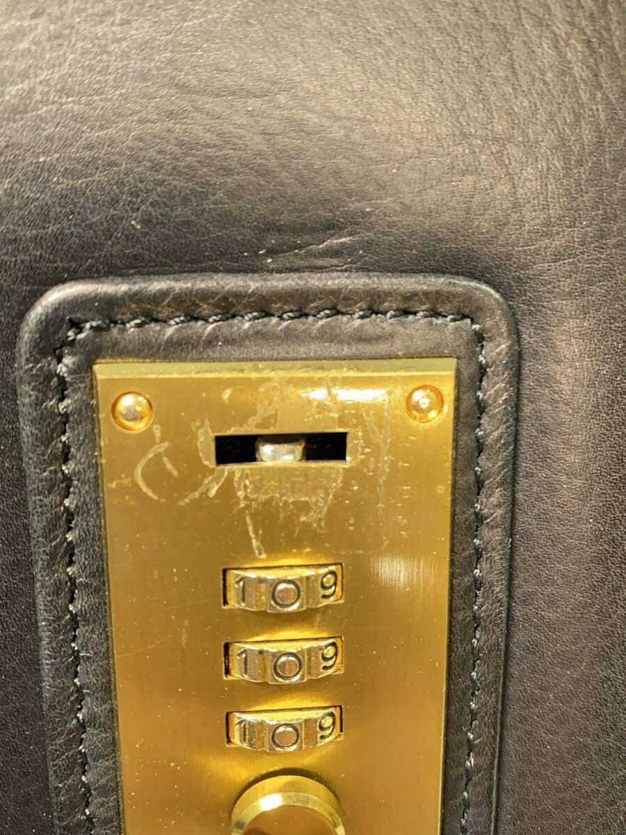 BALENCIAGA Business Bag Leather BLK 8