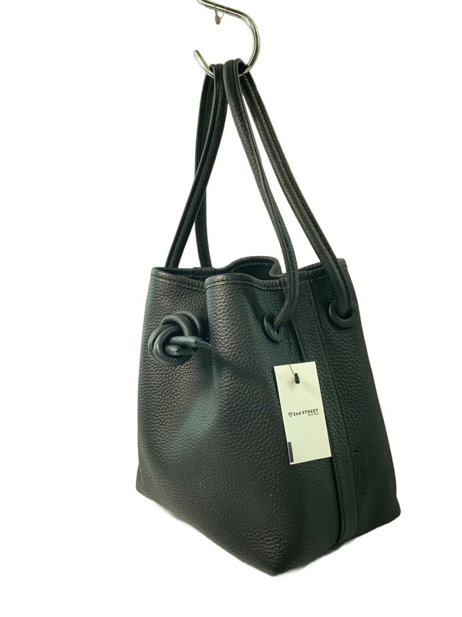 VASIC handbag leather black plain 2