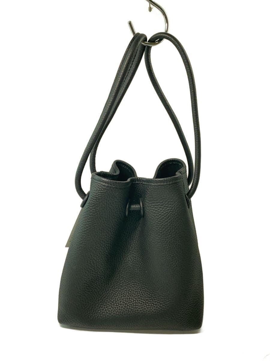 VASIC handbag leather black plain 3