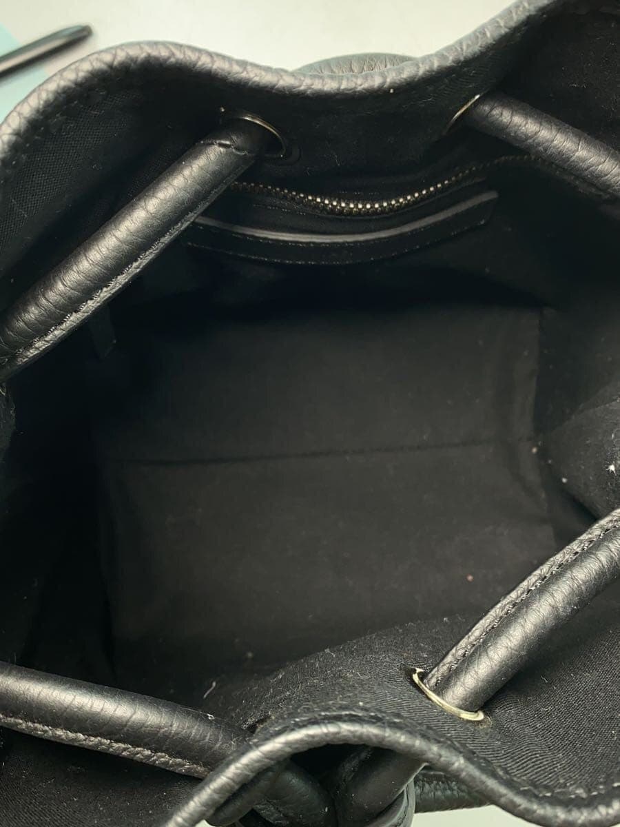 VASIC handbag leather black plain 6