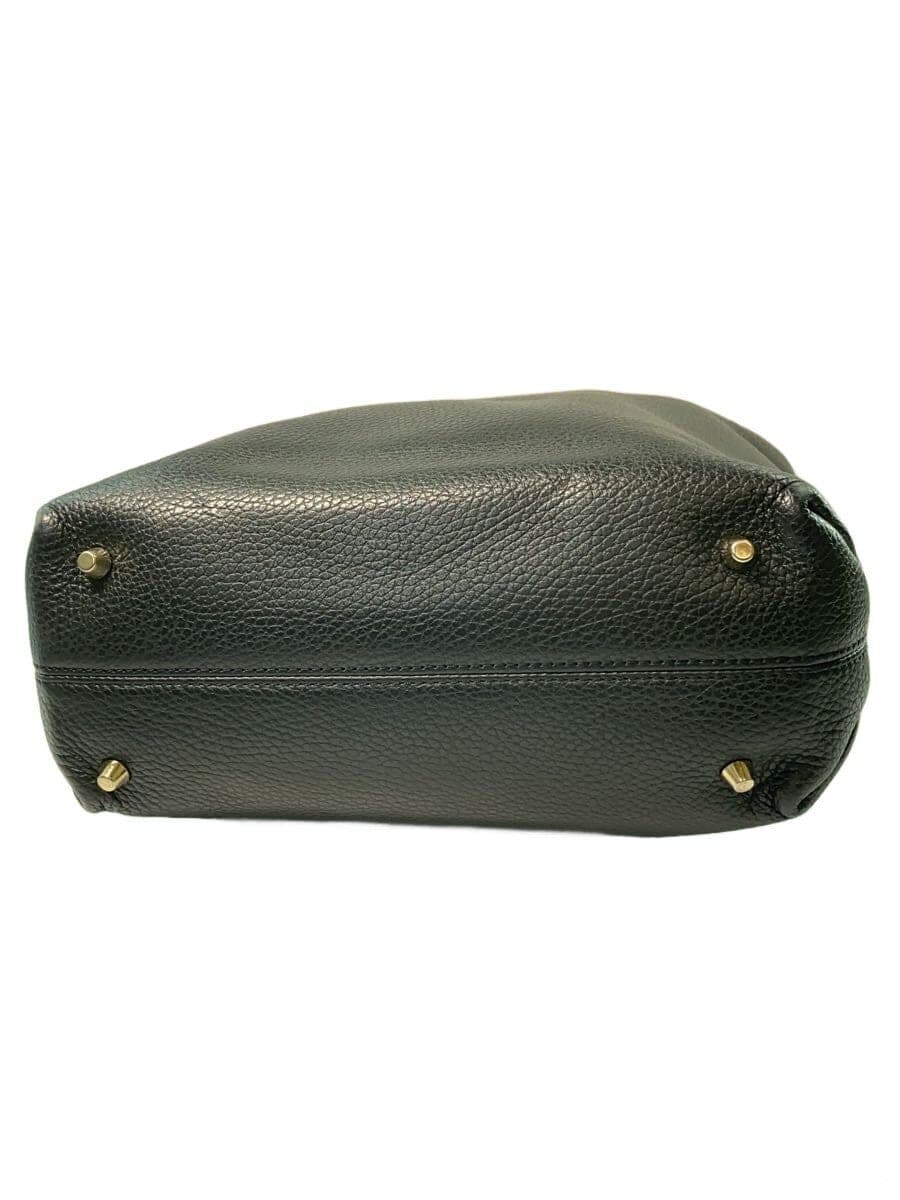 FURLA handbag leather black 4