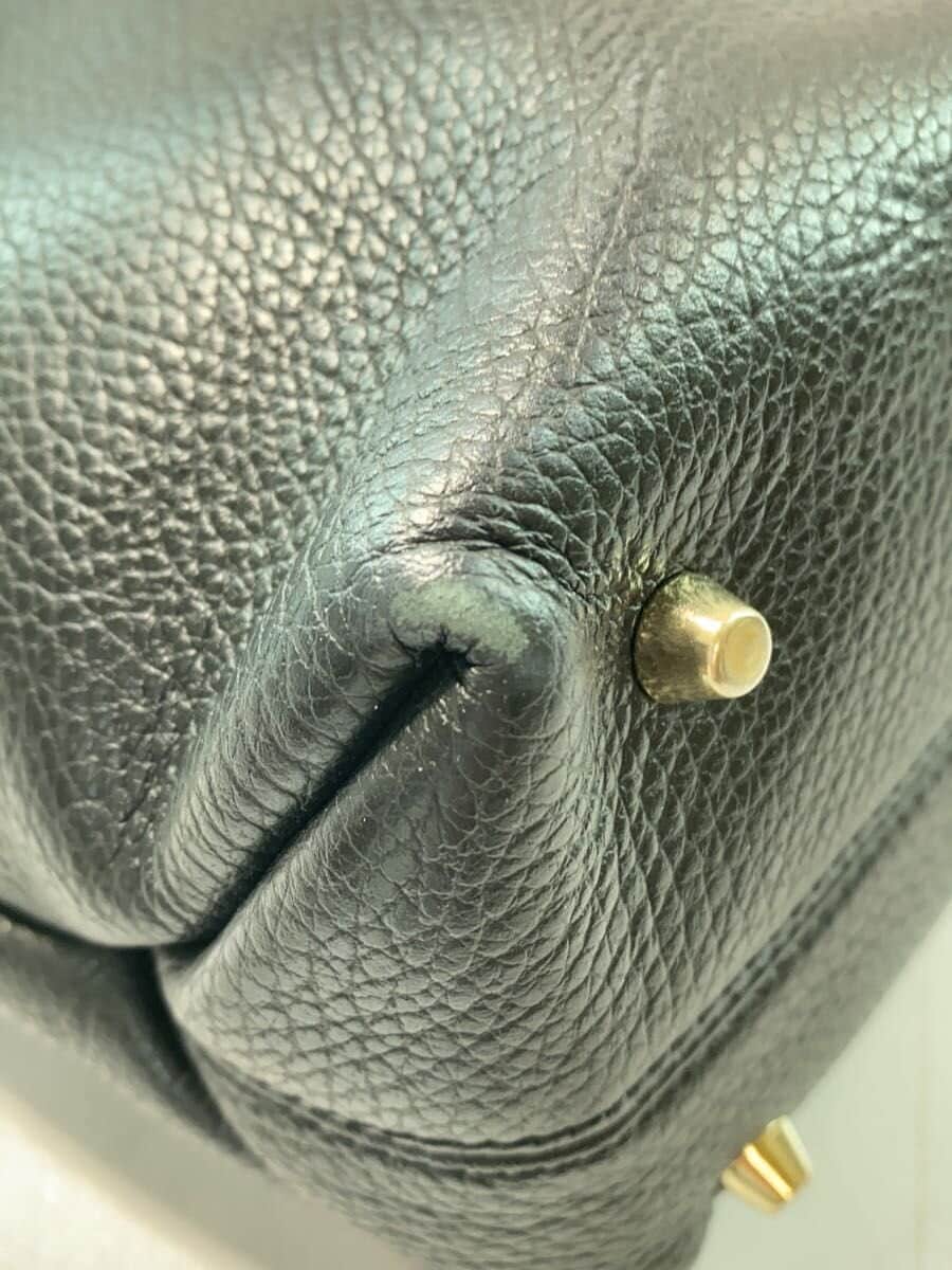 FURLA handbag leather black 7