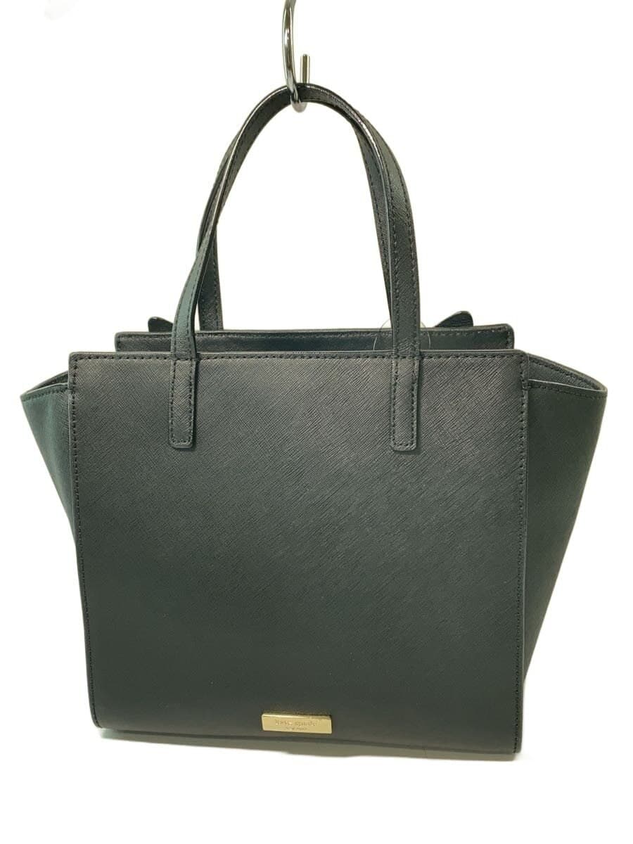 Kate Spade New York Black Cat 2WAY Handbag Leather BLK 3