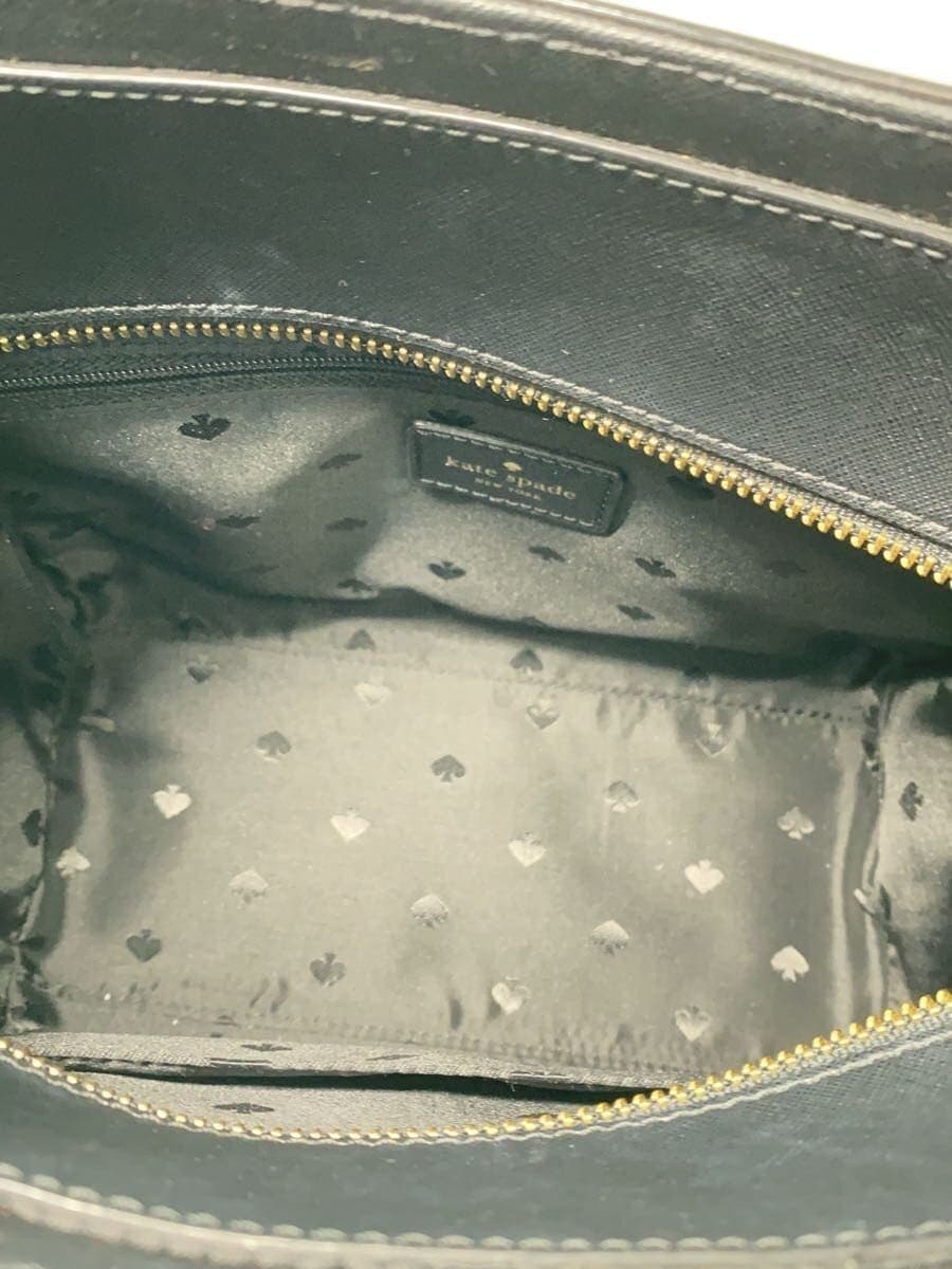 Kate Spade New York Black Cat 2WAY Handbag Leather BLK 6