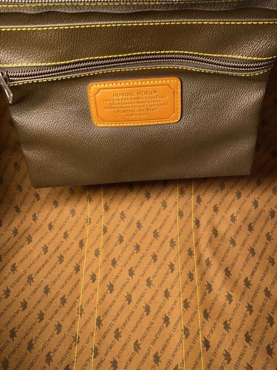 HUNTING WORLD Boston Handbag KHK 6