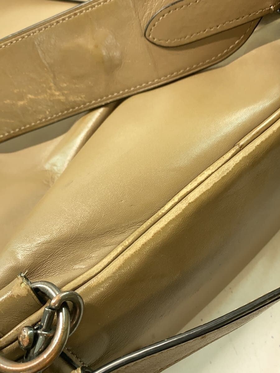 COACH Backpack Leather Beige C6877 7