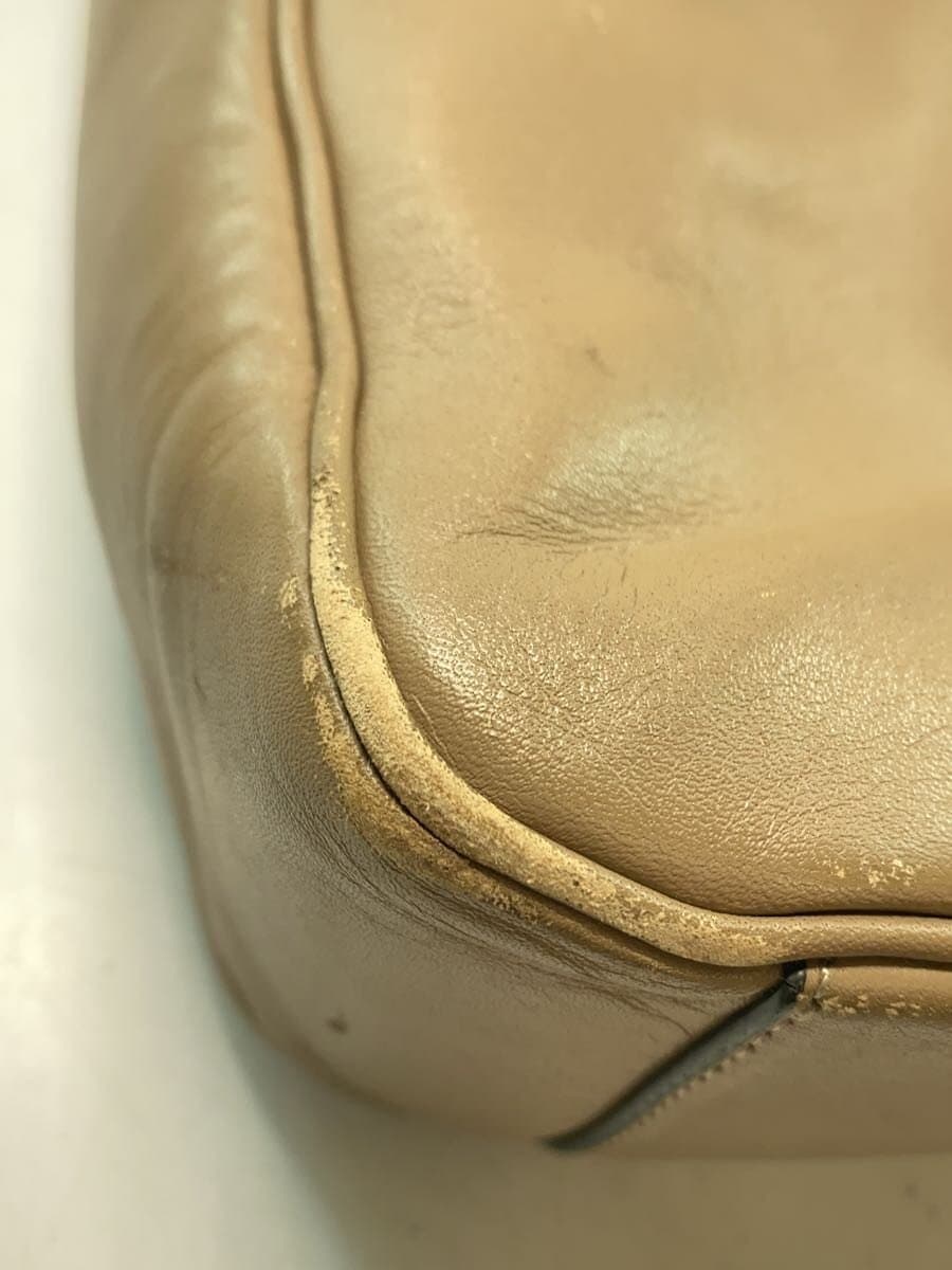 COACH Backpack Leather Beige C6877 9