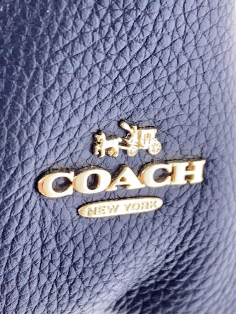 COACH Backpack_All Leather Leather NVY 5