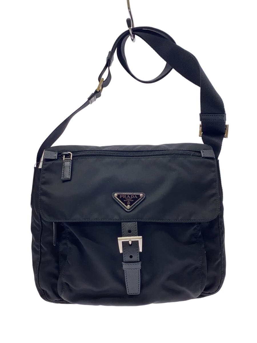 PRADA Shoulder Bag Nylon BLK