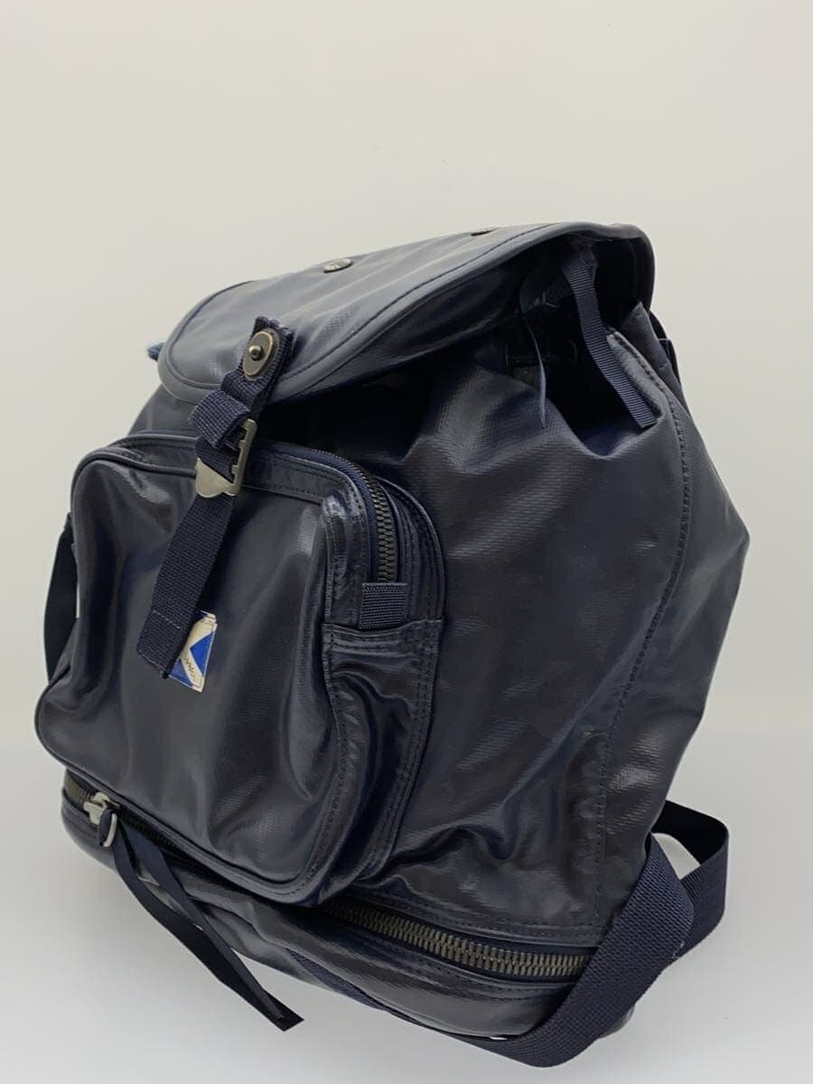 LUGGAGE LABEL Backpack -- NVY Solid 2