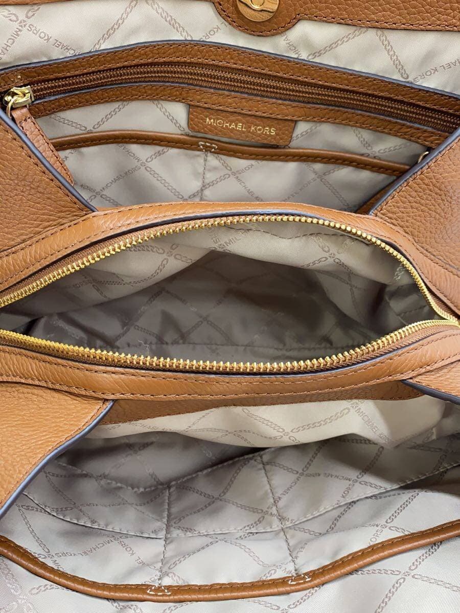 MICHAEL KORS Handbag Leather BRW Solid Color 30F0G1AE3L 6