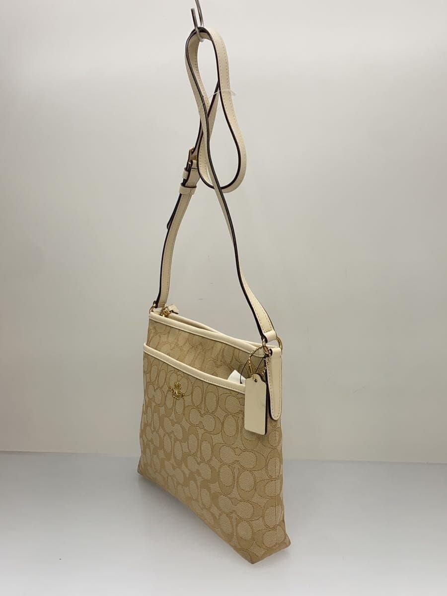 COACH Shoulder Bag -- BEG All-over Print A1957-F29960 2