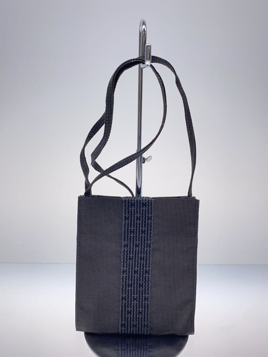 HERMES Aile Line Shoulder Pochette Shoulder Bag Cotton GRY 3