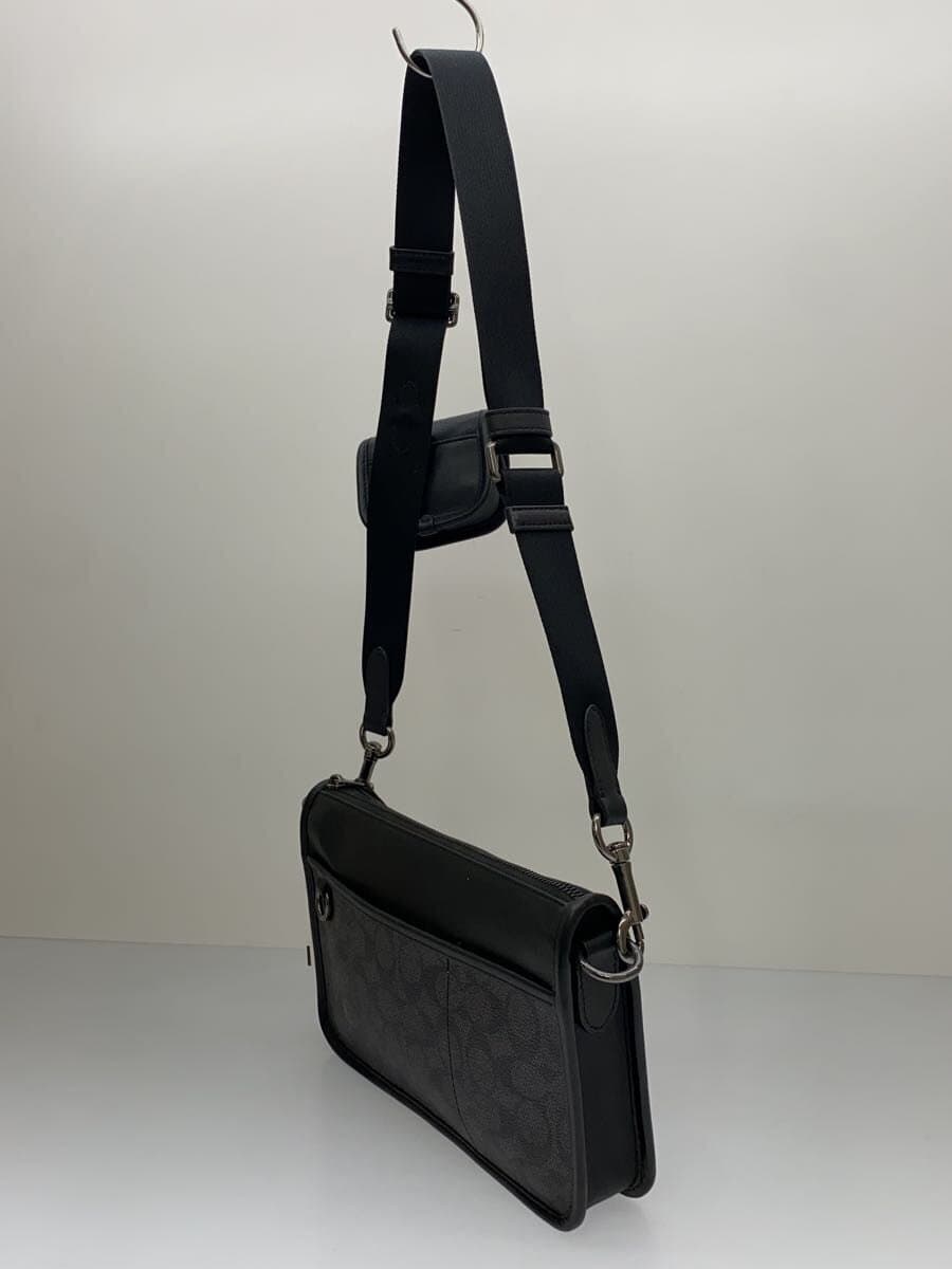 COACH Shoulder Bag Leather Black CW373 2