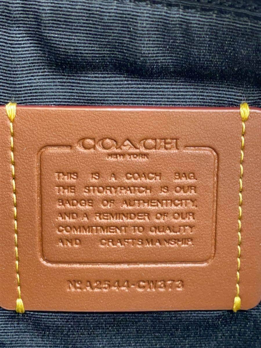 COACH Shoulder Bag Leather Black CW373 5